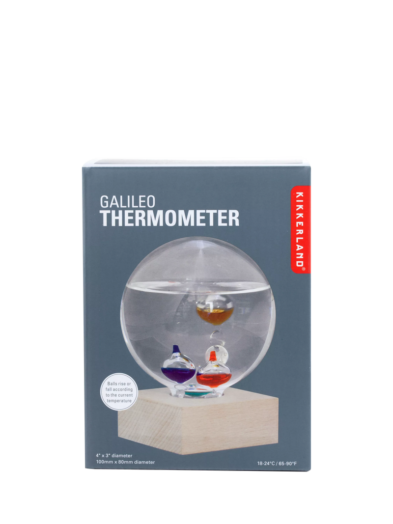 Kikkerland Galileo Thermometer Multi, imported from the UK