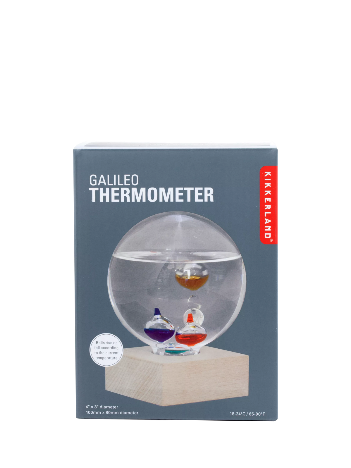 Kikkerland Galileo Thermometer Multi, imported from the UK