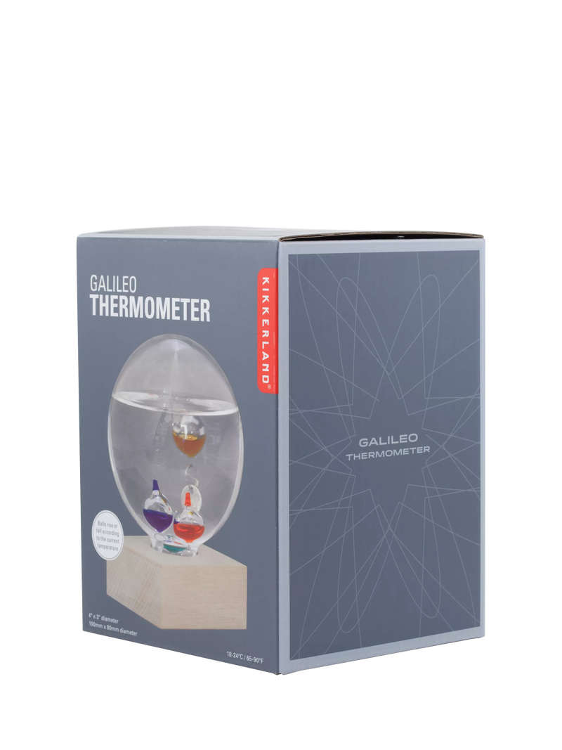 Kikkerland Galileo Thermometer Multi, imported from the UK