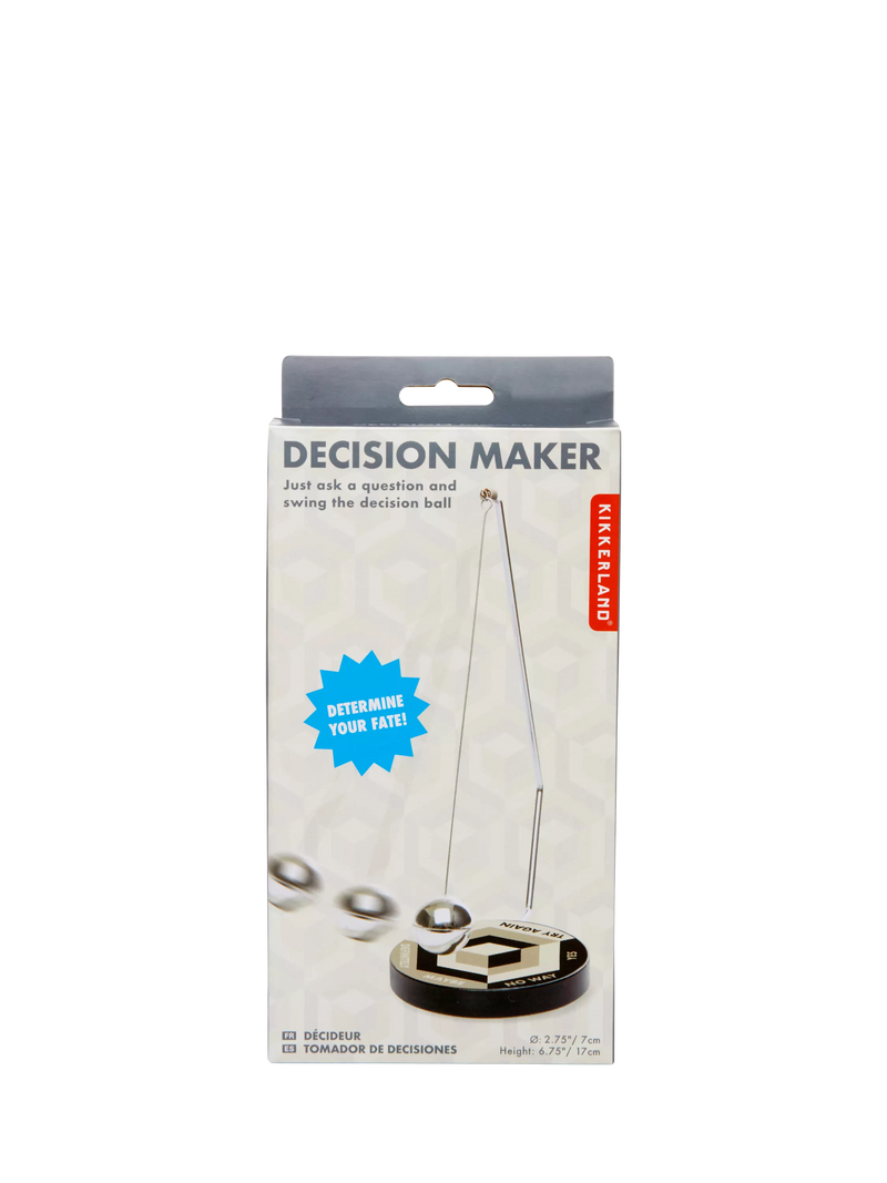 Kikkerland Mini Decision Maker silver, imported from the UK