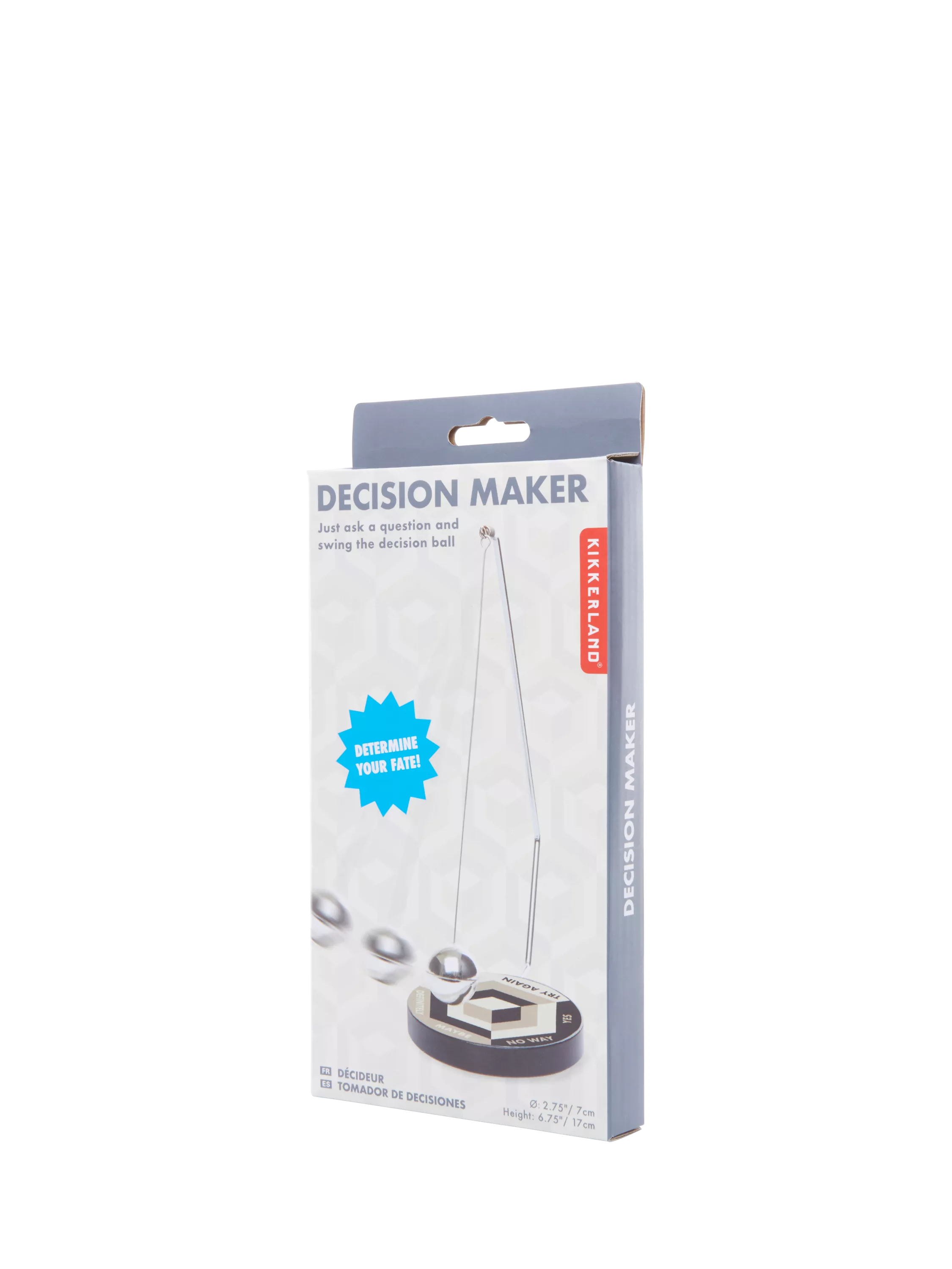 Kikkerland Mini Decision Maker silver, imported from the UK