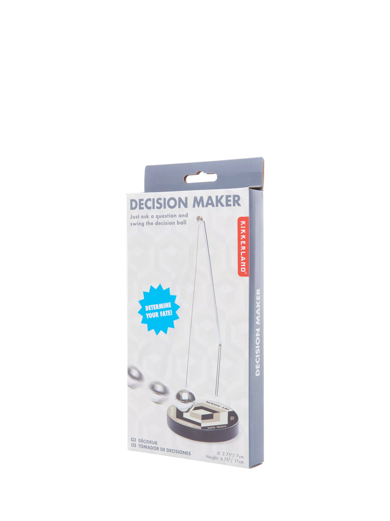 Kikkerland Mini Decision Maker silver, imported from the UK