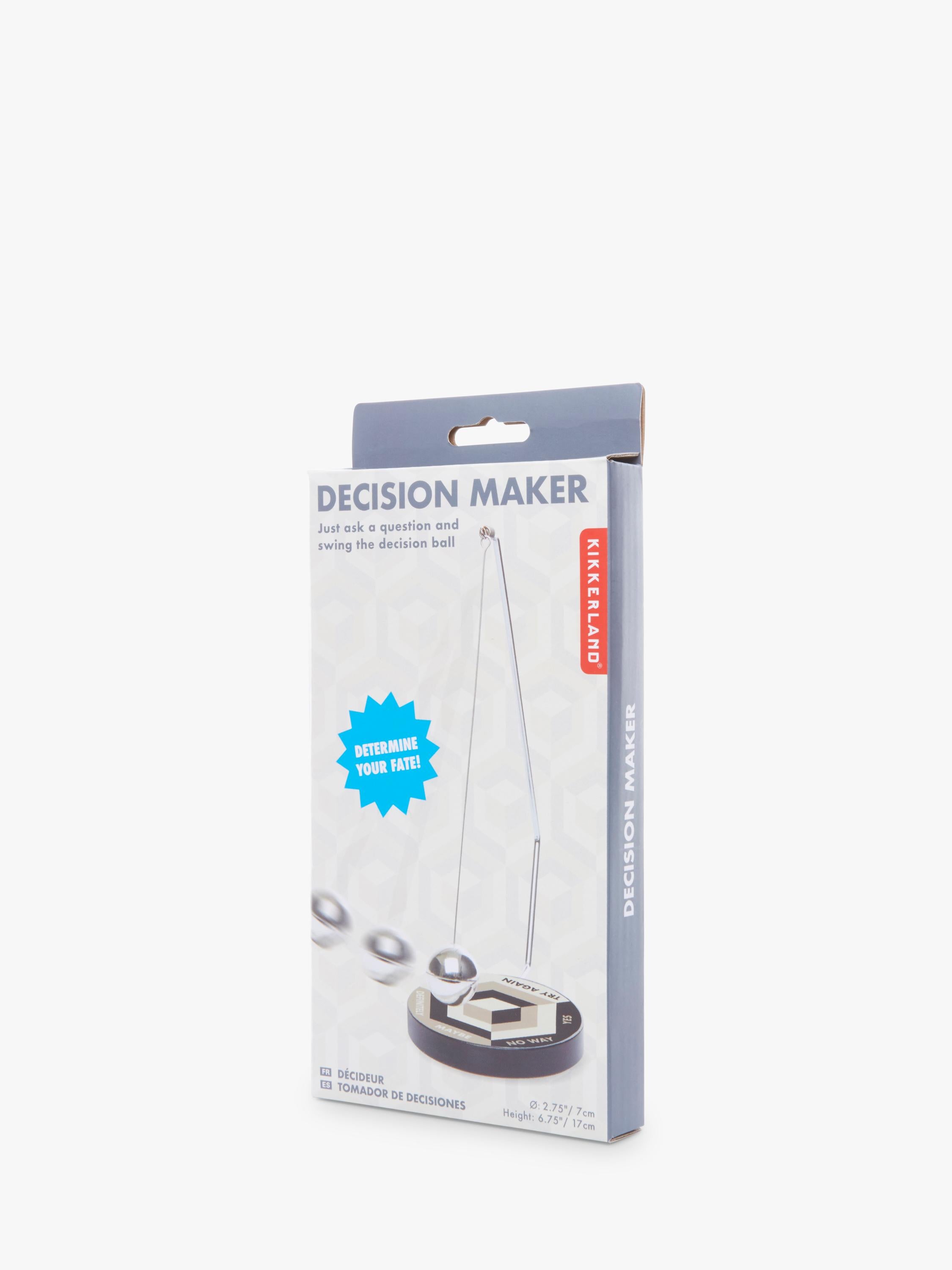 Kikkerland Mini Decision Maker silver, imported from the UK