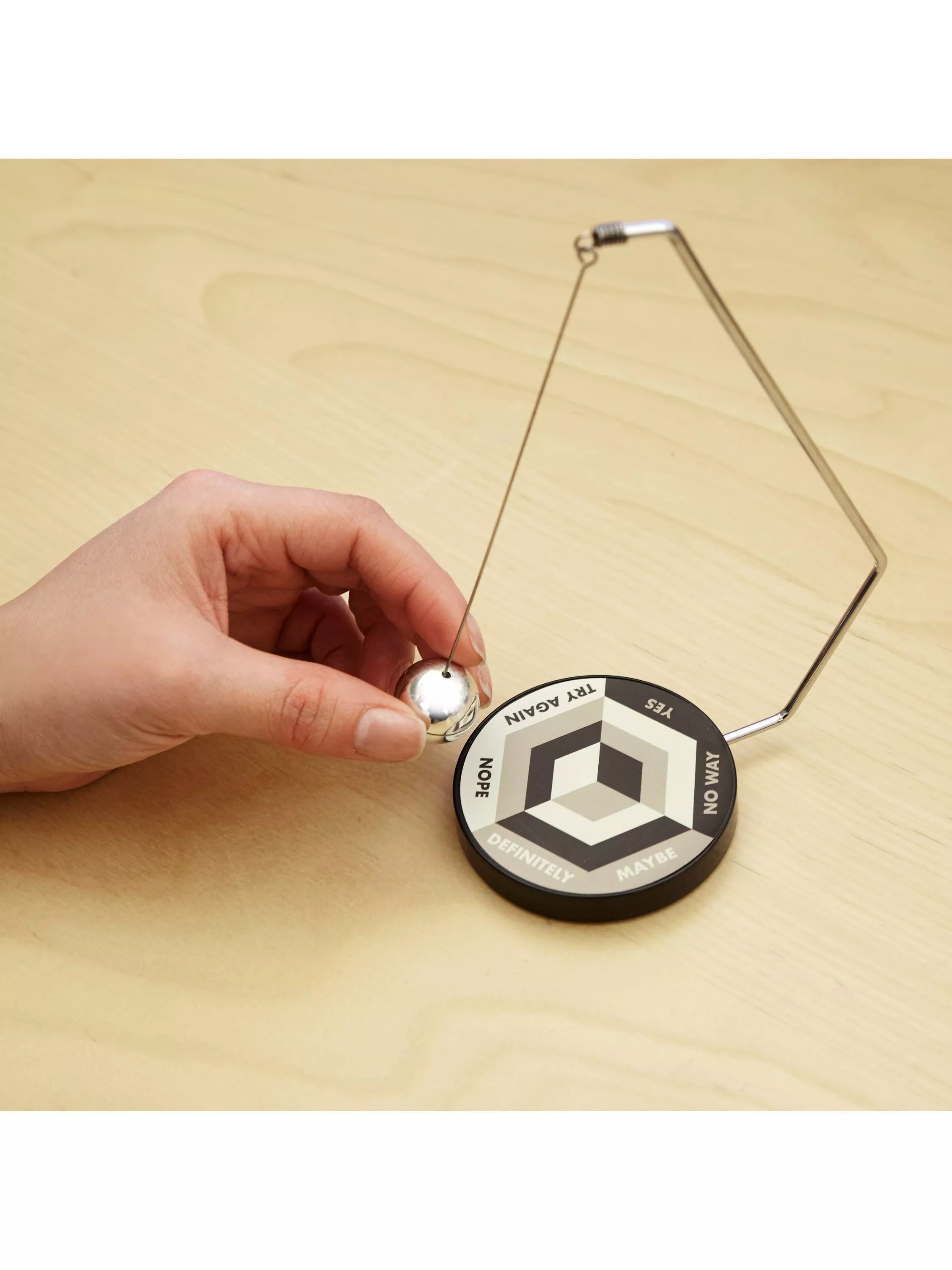 Kikkerland Mini Decision Maker silver, imported from the UK