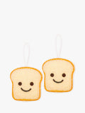 Kikkerland toast scrubbies set of two brown - British product