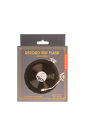 Kikkerland vinyl hip flask black 237ml - British product