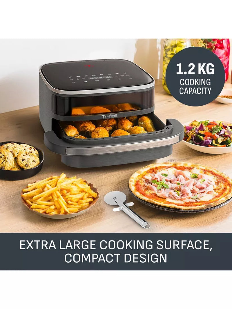 Tefal air fryer pizza oven coal grey 4L, UK version