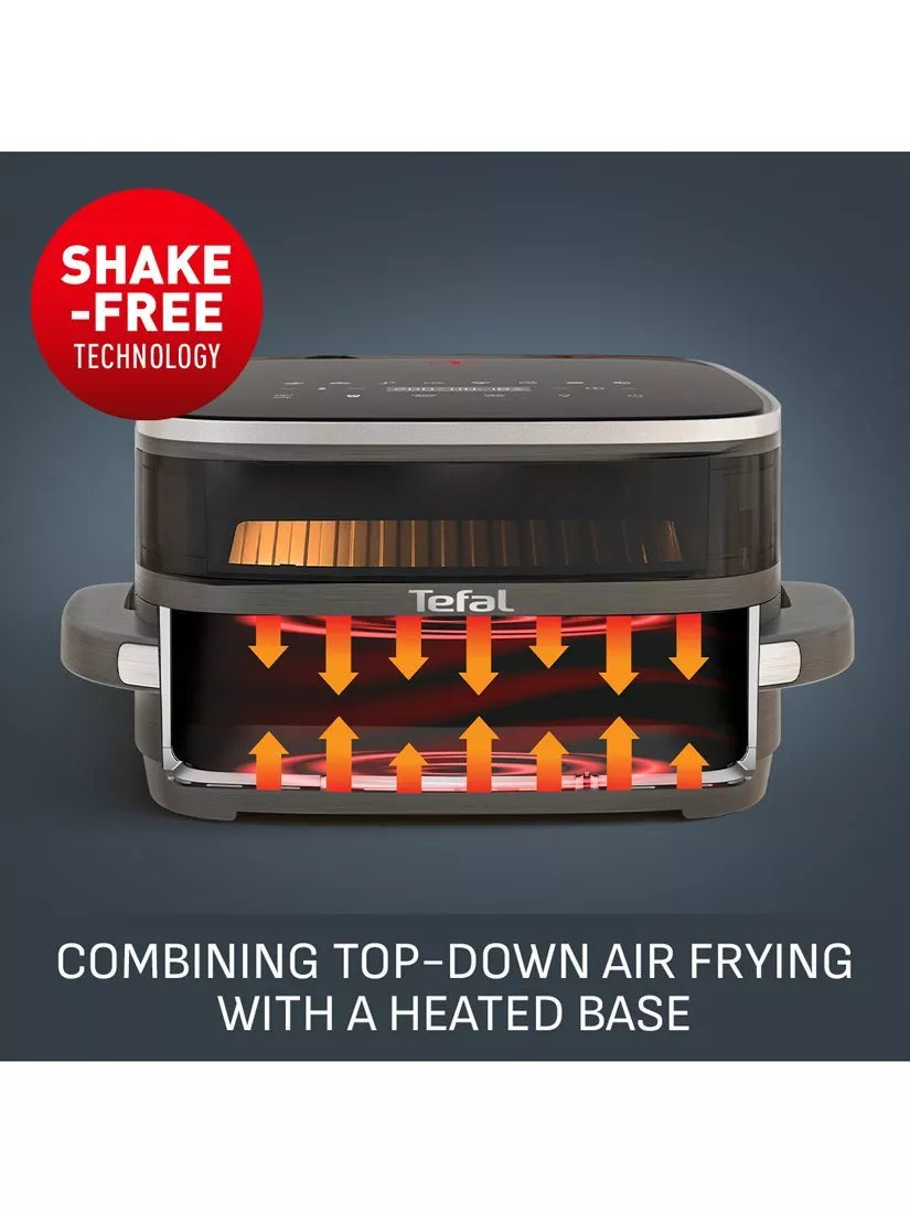 Tefal air fryer pizza oven coal grey 4L, UK version