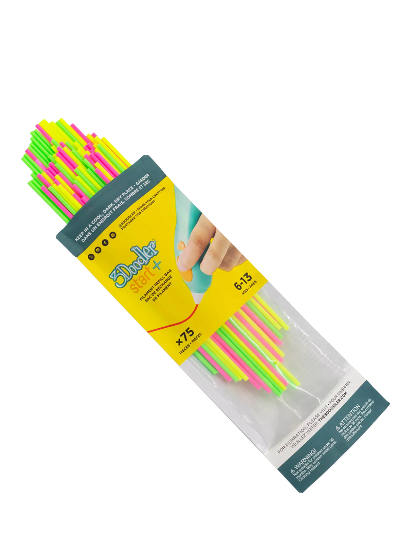 3Doodler filament refill pack 75 piece multi, UK version
