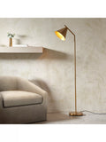 Bay Lighting Kapp task floor lamp metallic brass large, UK version