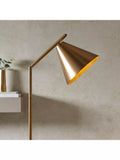 Bay Lighting Kapp task floor lamp metallic brass large, UK version