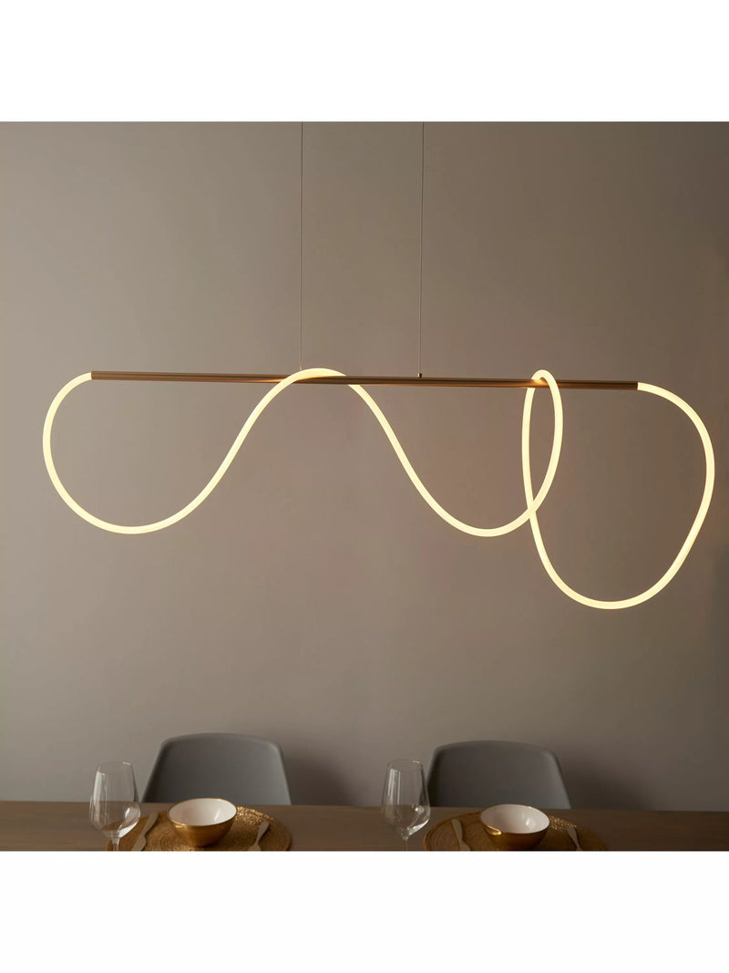 Bay Lighting Atola gold pendant ceiling light with adjustable drop, imported from the UK