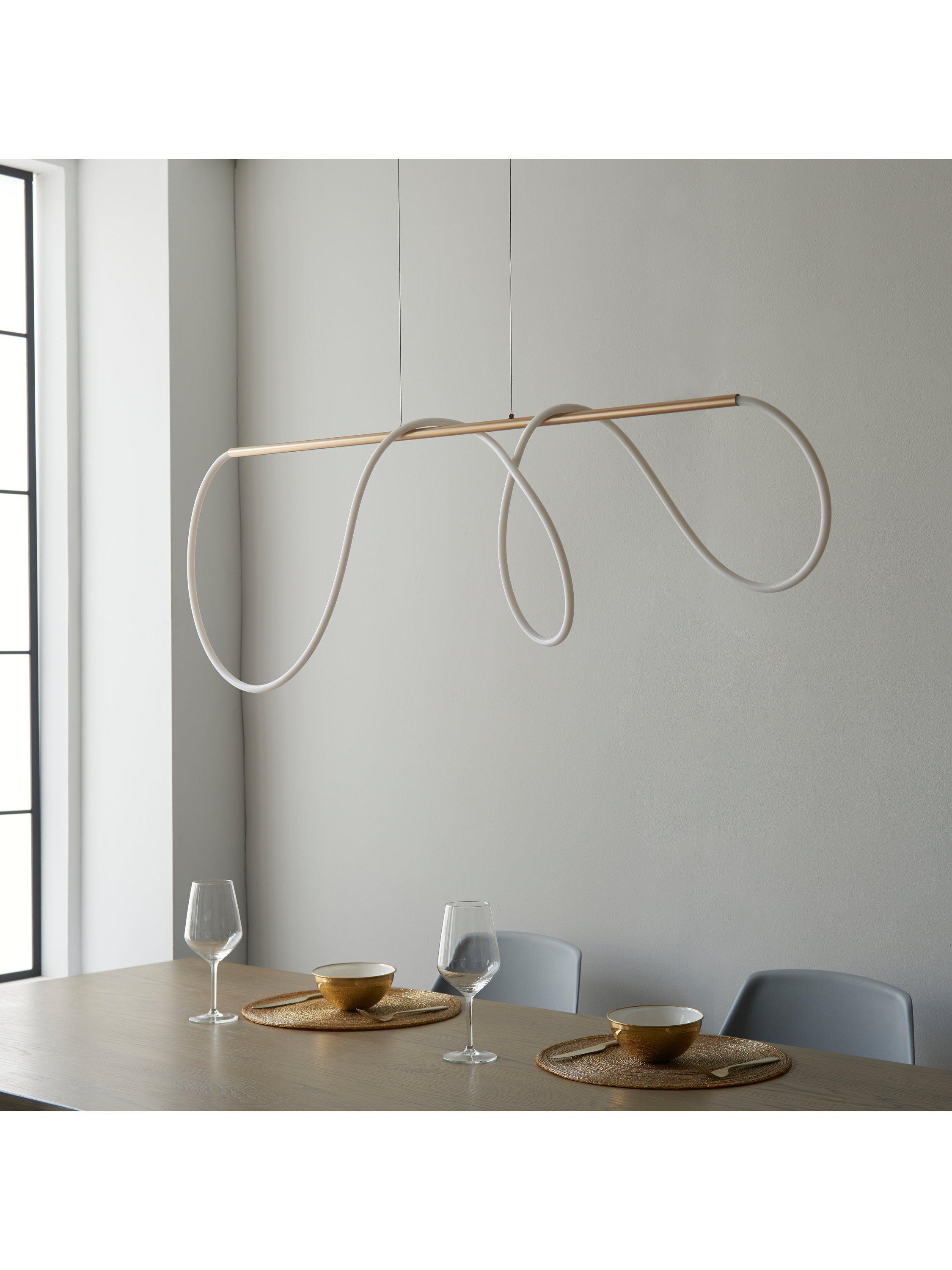 Bay Lighting Atola gold pendant ceiling light with adjustable drop, imported from the UK