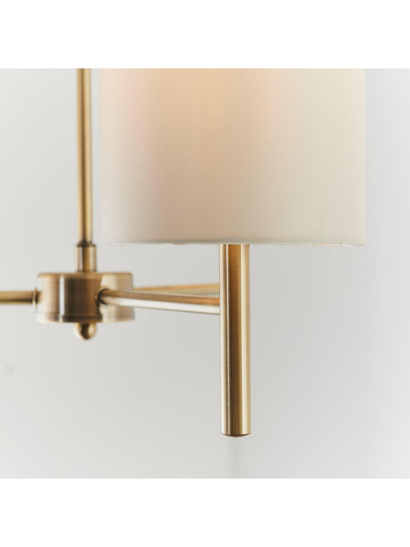 Bay Lighting ceiling light 3-arm semi flush brass, imported from the UK