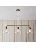 Bay Lighting three-arm linear ceiling light, UK version