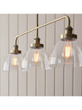 Bay Lighting three-arm linear ceiling light, UK version
