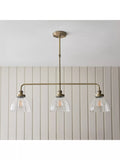 Bay Lighting three-arm linear ceiling light, UK version