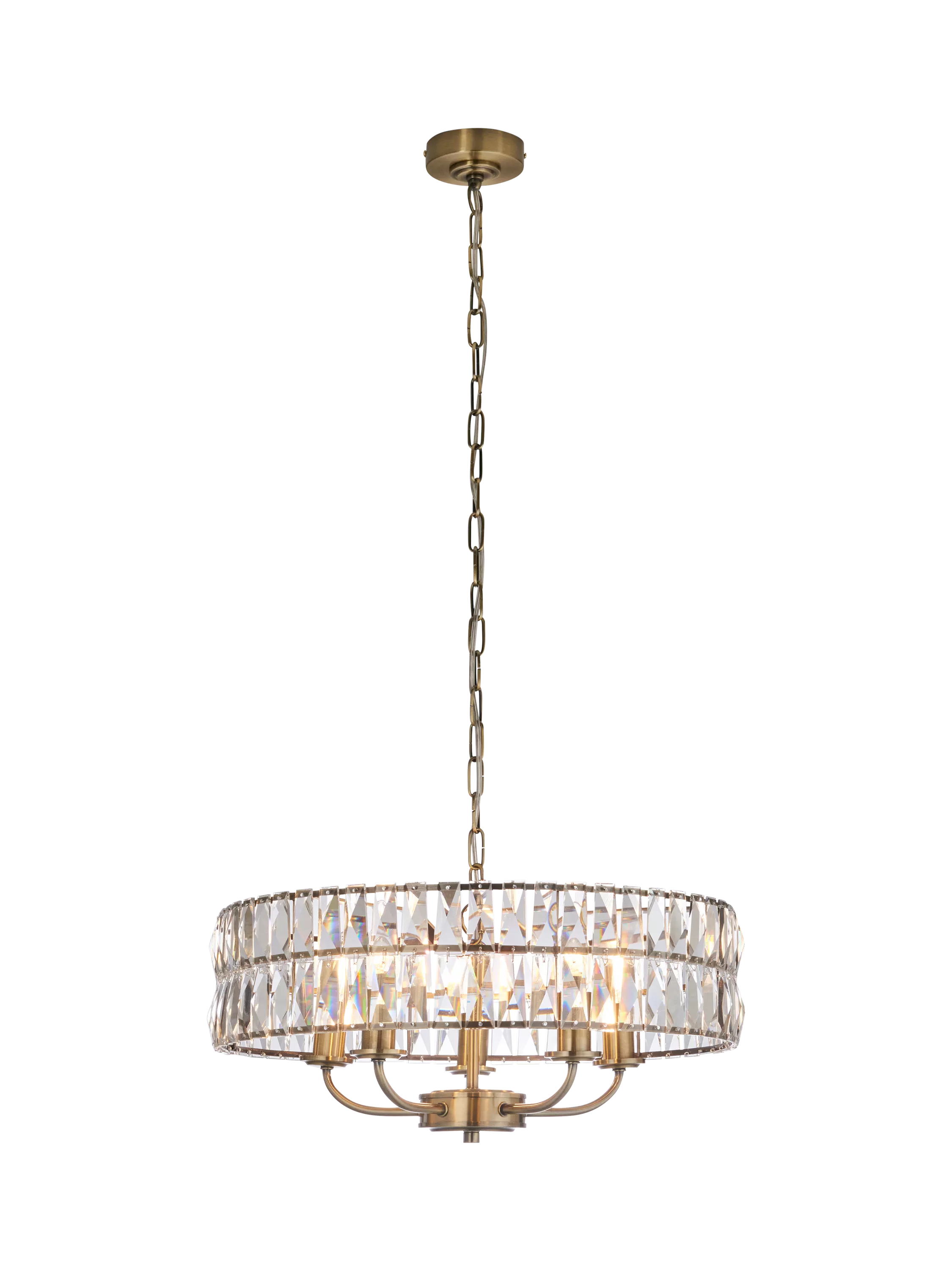 Bay Lighting Clarie pendant light cut glass 5 bulb (British brand)