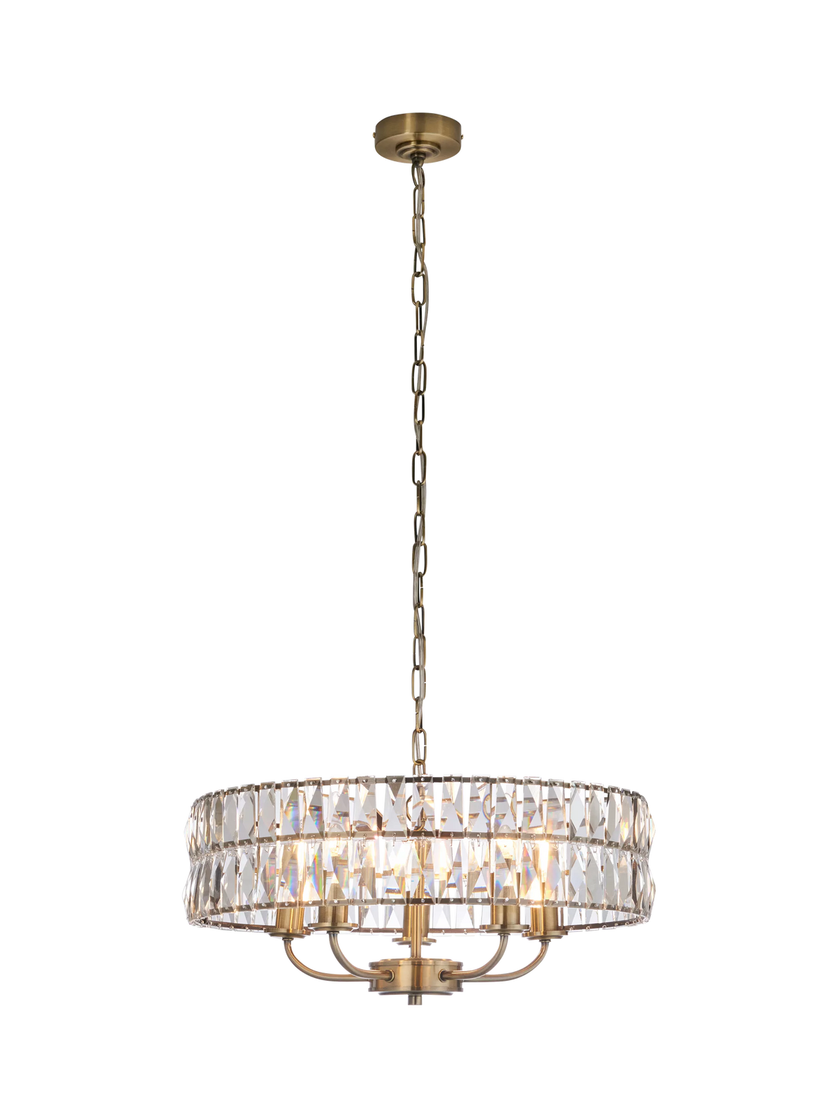 Bay Lighting Clarie pendant light cut glass 5 bulb (British brand)