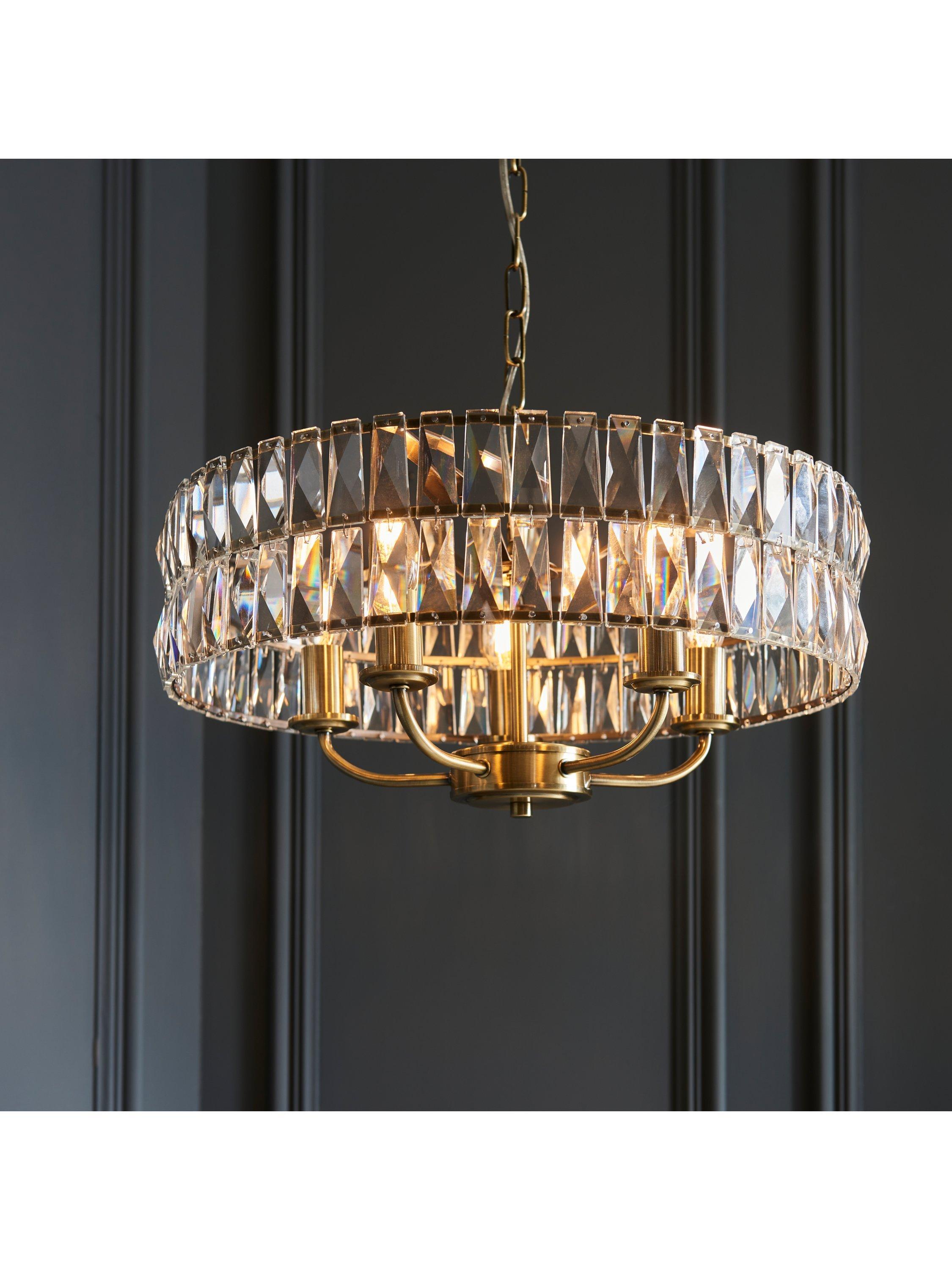 Bay Lighting Clarie pendant light cut glass 5 bulb (British brand)