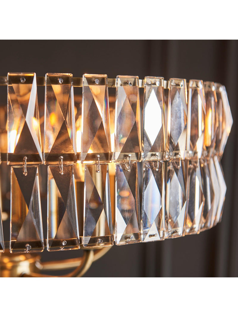 Bay Lighting Clarie pendant light cut glass 5 bulb (British brand)
