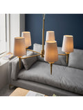 Bay Lighting Louis 5 arm ceiling light metallic brass, UK version