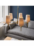 Bay Lighting Louis 5 arm ceiling light metallic brass, UK version