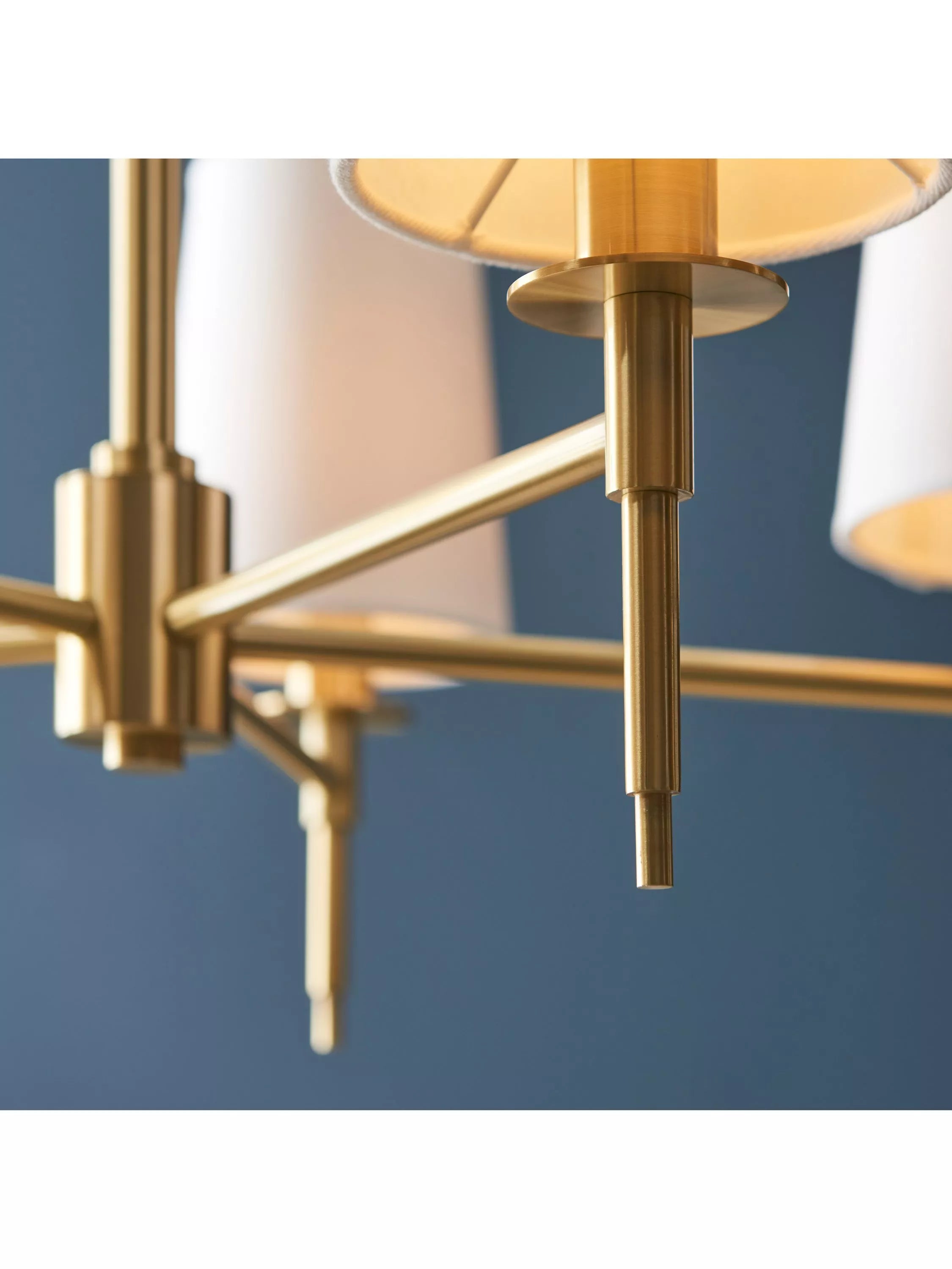 Bay Lighting Louis 5 arm ceiling light metallic brass, UK version
