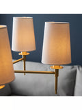 Bay Lighting Louis 5 arm ceiling light metallic brass, UK version