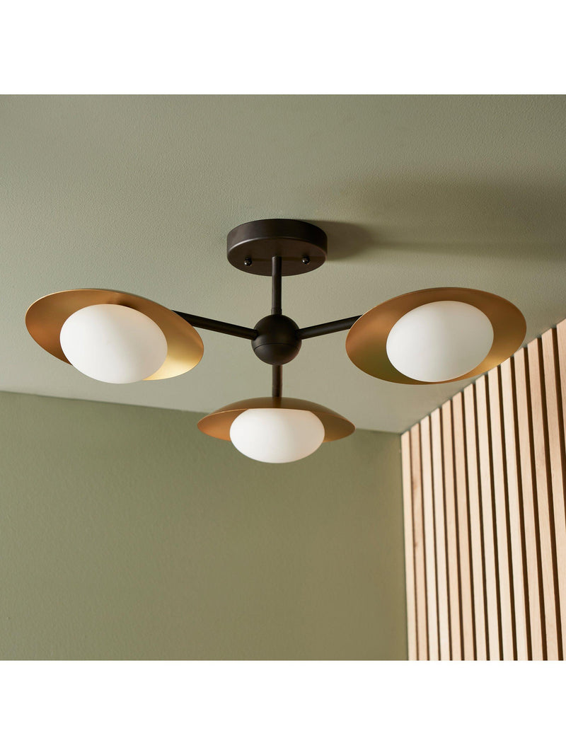 Bay Lighting Rajka ceiling light bronze, imported from the UK