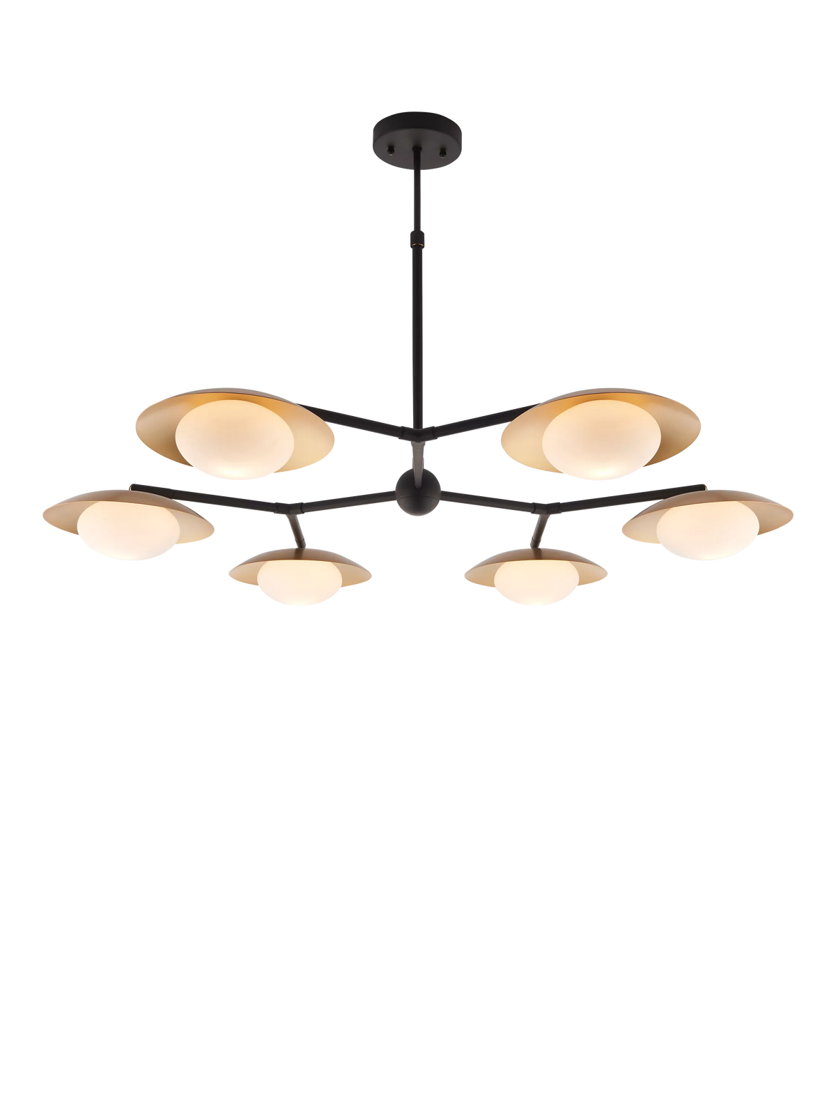 Bay Lighting Rajka bronze six-arm ceiling light (British brand)