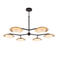 Bay Lighting Rajka bronze six-arm ceiling light (British brand)
