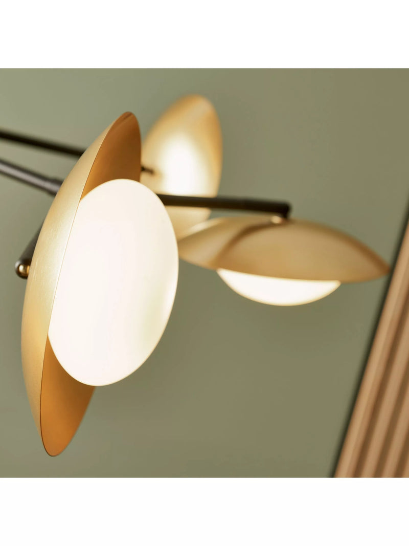 Bay Lighting Rajka bronze six-arm ceiling light (British brand)
