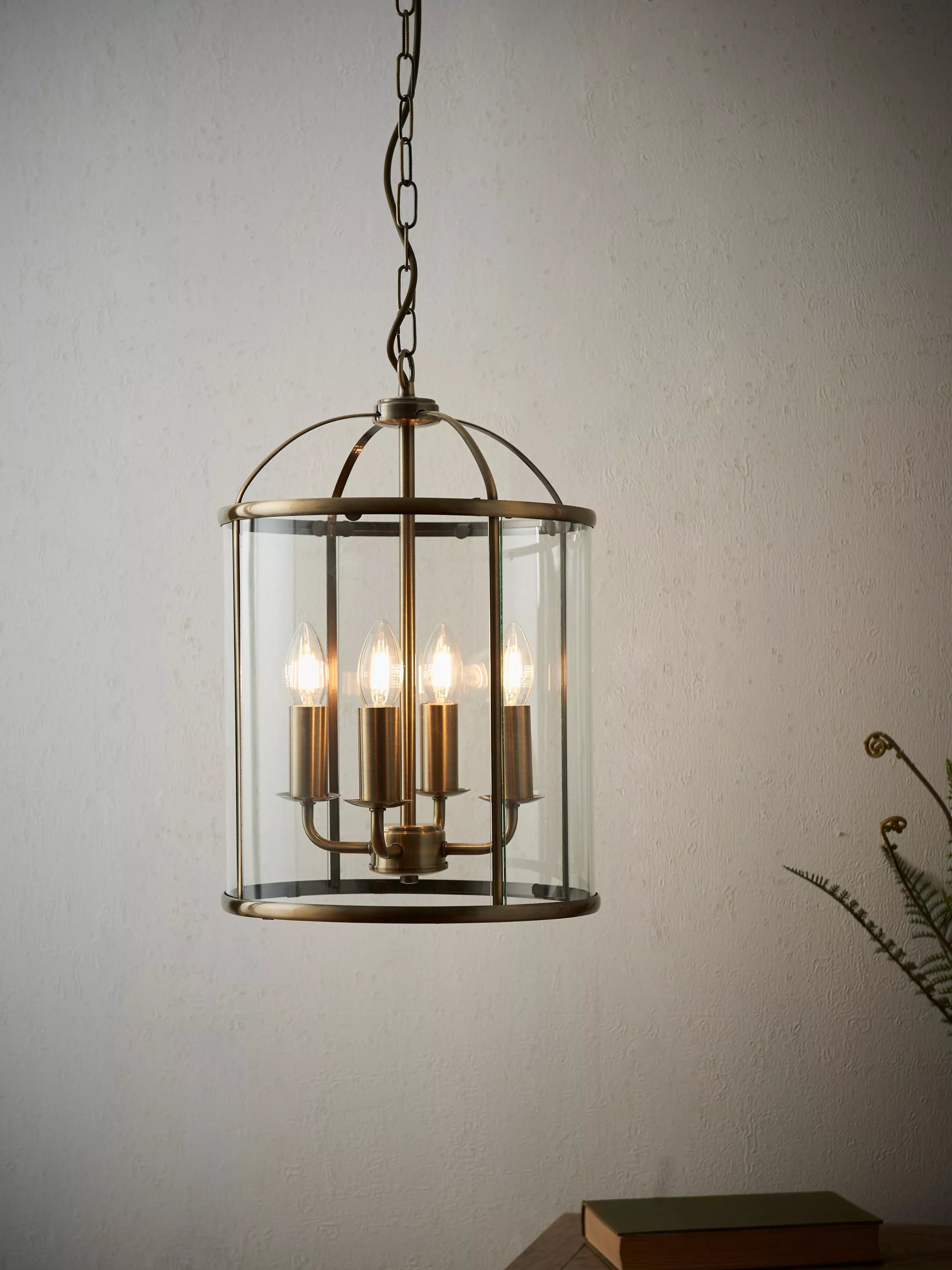 Bay Lighting Stockwell pendant ceiling light metallic brass (British brand)