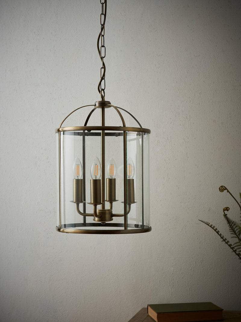 Bay Lighting Stockwell pendant ceiling light metallic brass (British brand)
