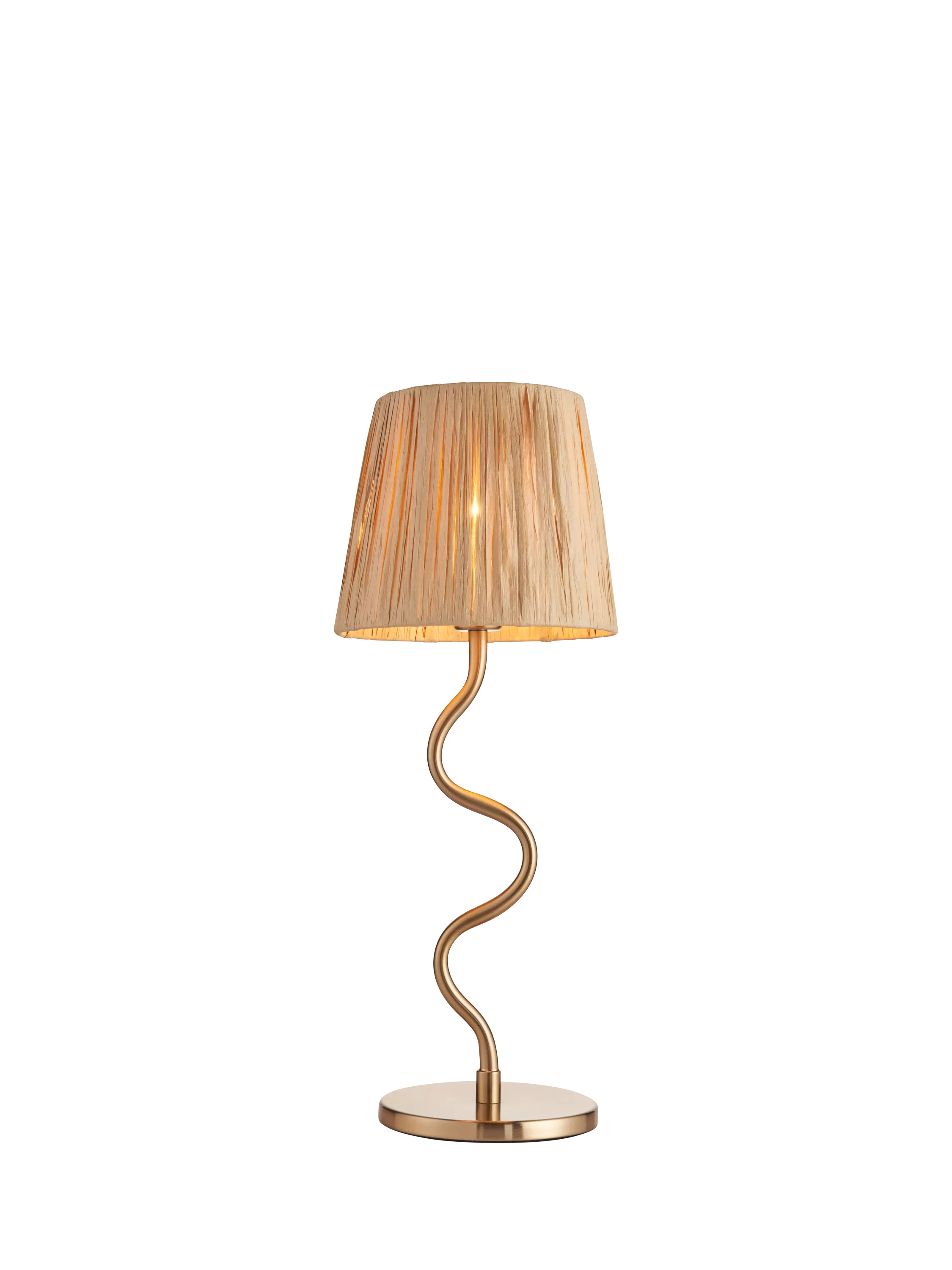 Bay Lighting Wave Table Lamp metallic brass, imported from the UK