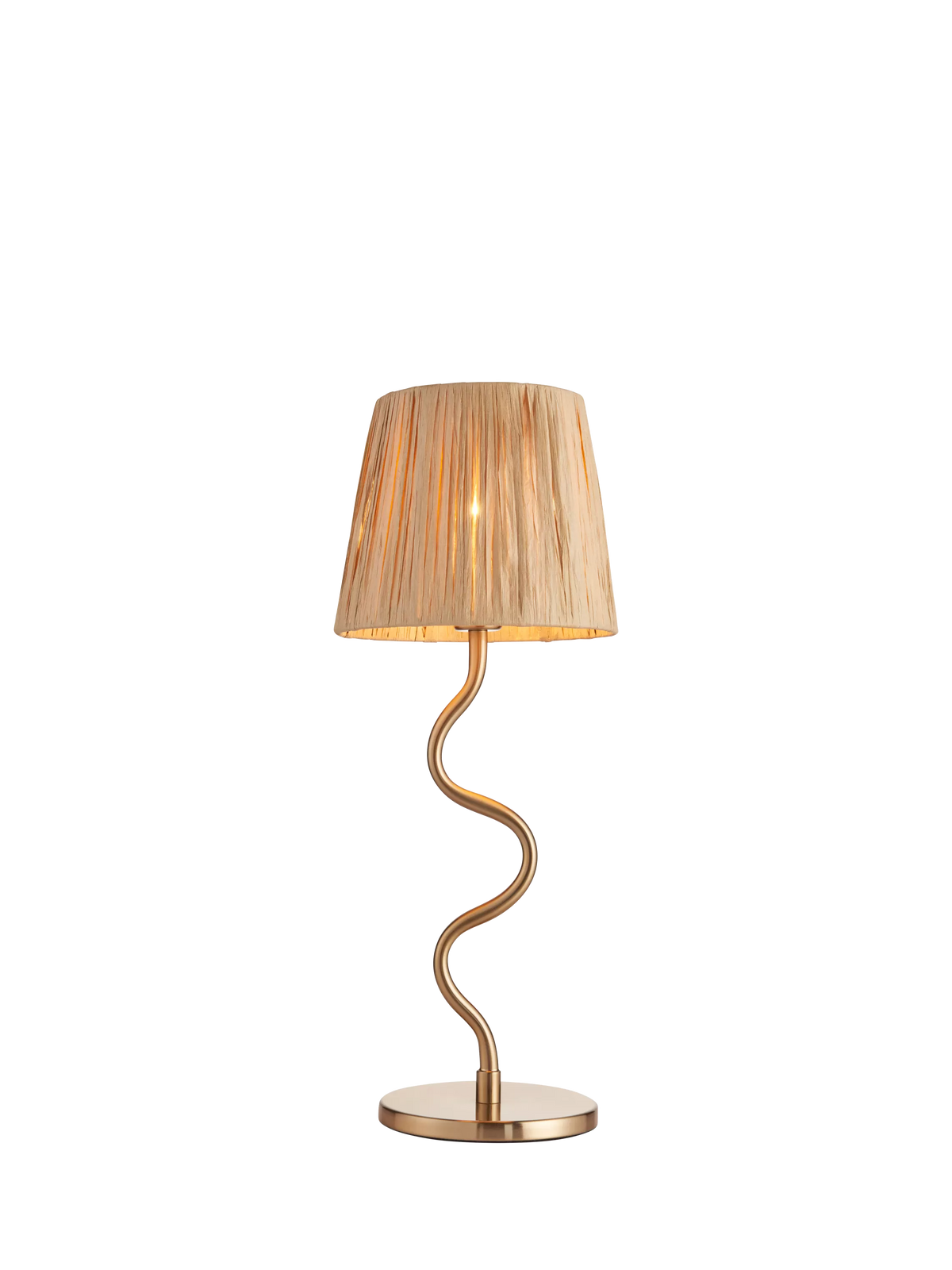 Bay Lighting Wave Table Lamp metallic brass, imported from the UK