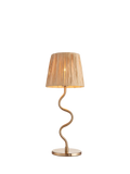 Bay Lighting Wave Table Lamp metallic brass, imported from the UK