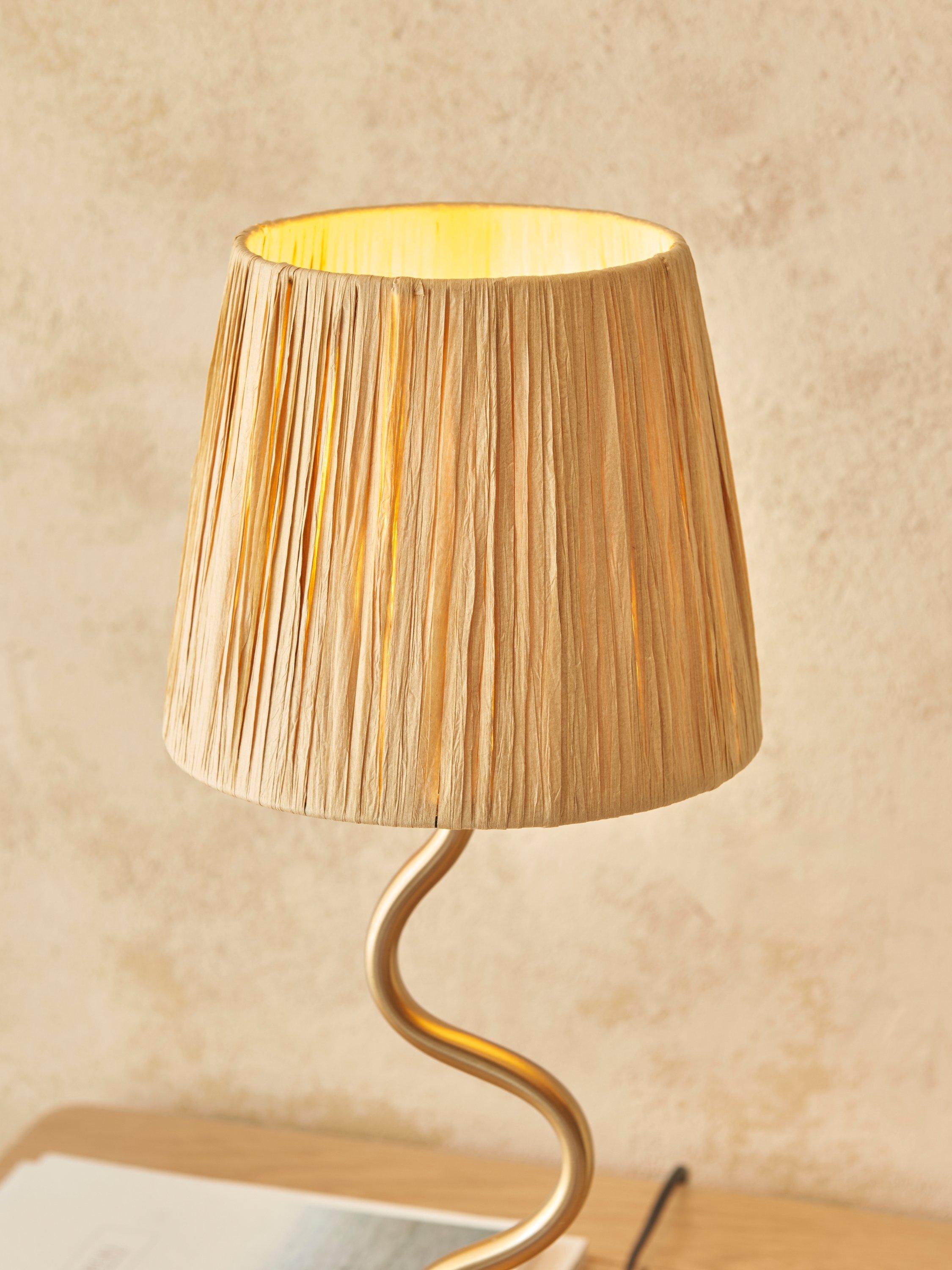 Bay Lighting Wave Table Lamp metallic brass, imported from the UK