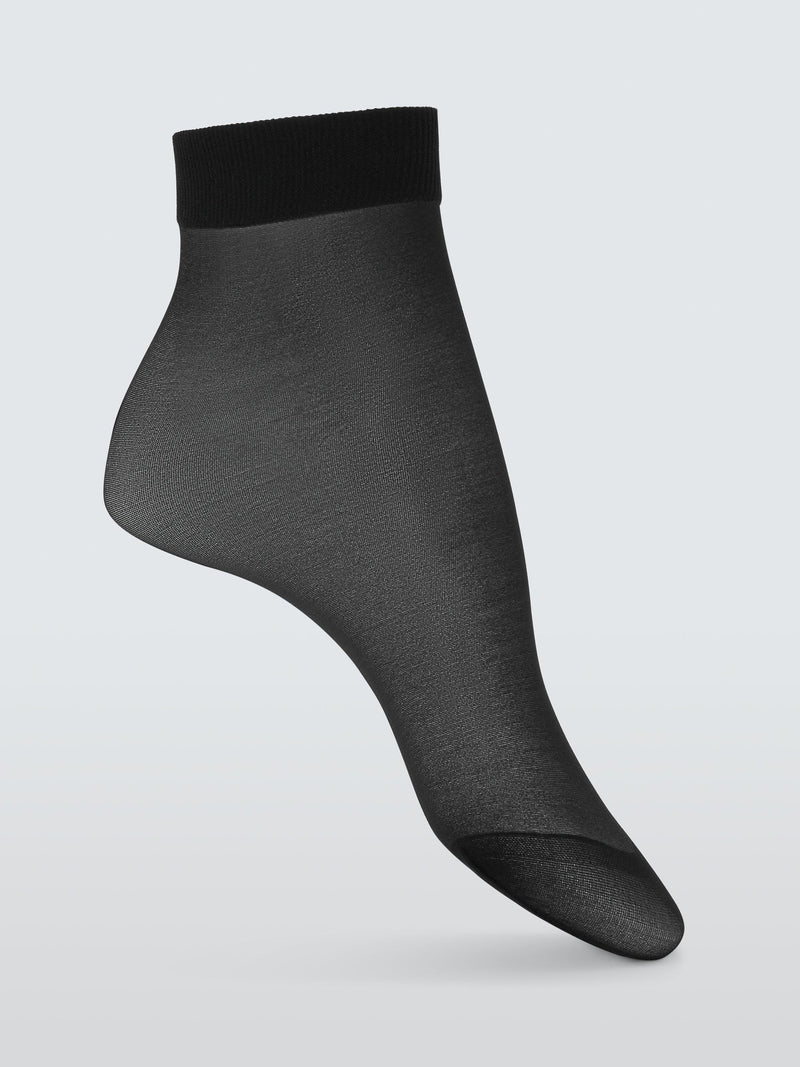 John Lewis 10 Denier ankle-high tights pack of 3, UK version