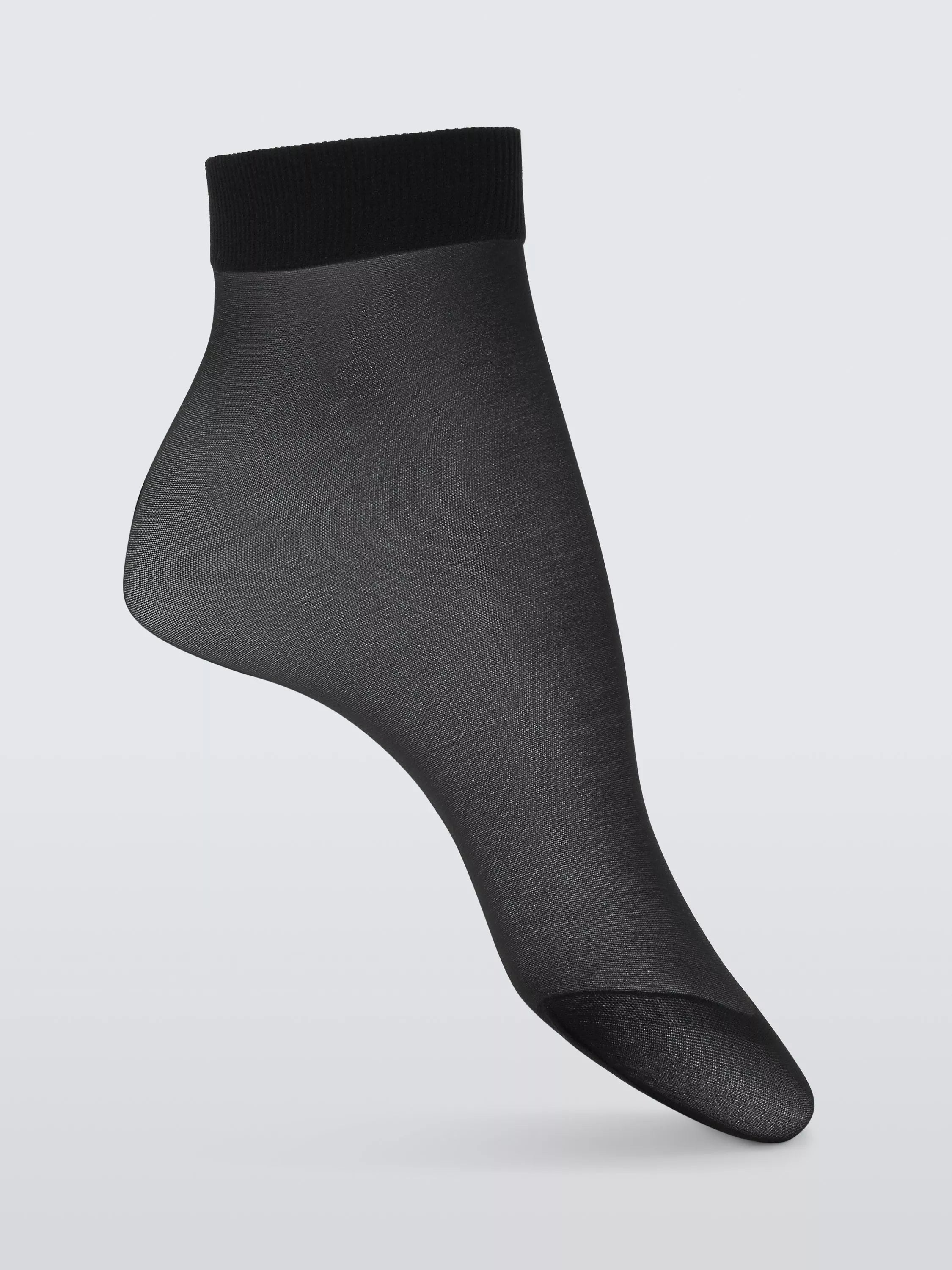 John Lewis 10 Denier ankle-high tights pack of 3, UK version