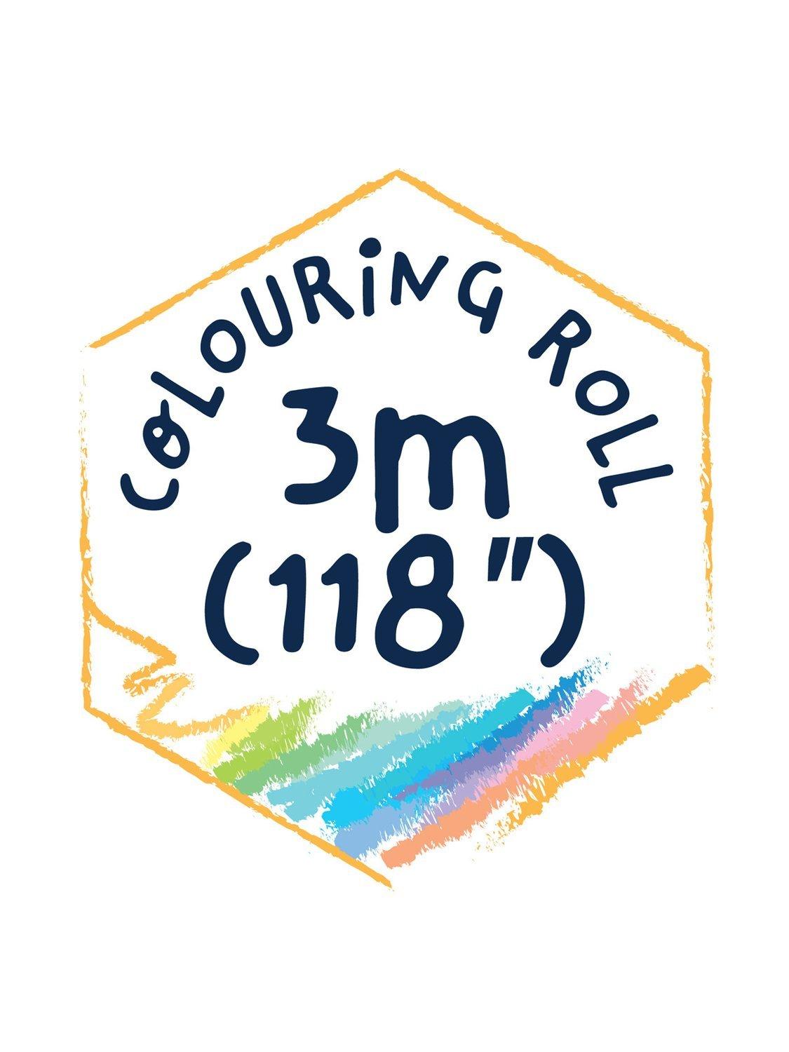 Avenir unicorn colouring roll 3 metre, imported from the UK