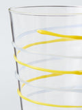John Lewis swirl glass tumbler 355ml yellow, imported from the UK