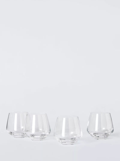 John Lewis John Lewis Swan Crystal Glass Tumbler Set of 4 390ml- Buy online at McGrocer