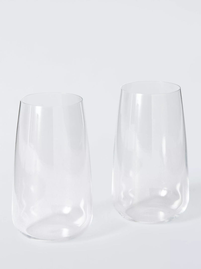 John Lewis Sora crystal glass highball set of 2 510ml, imported from the UK