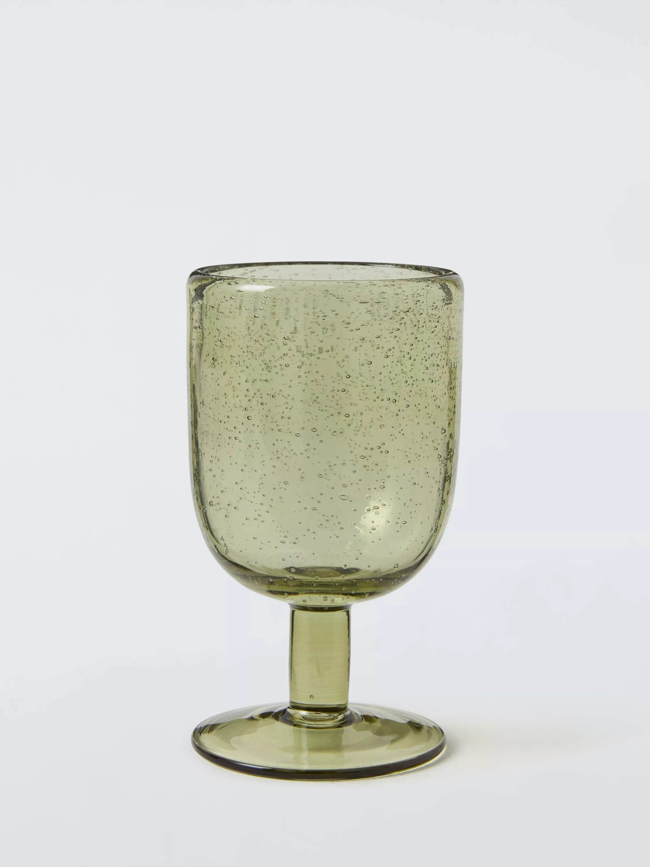 John Lewis Bubble Wine Glass, 330ml, Pistachio