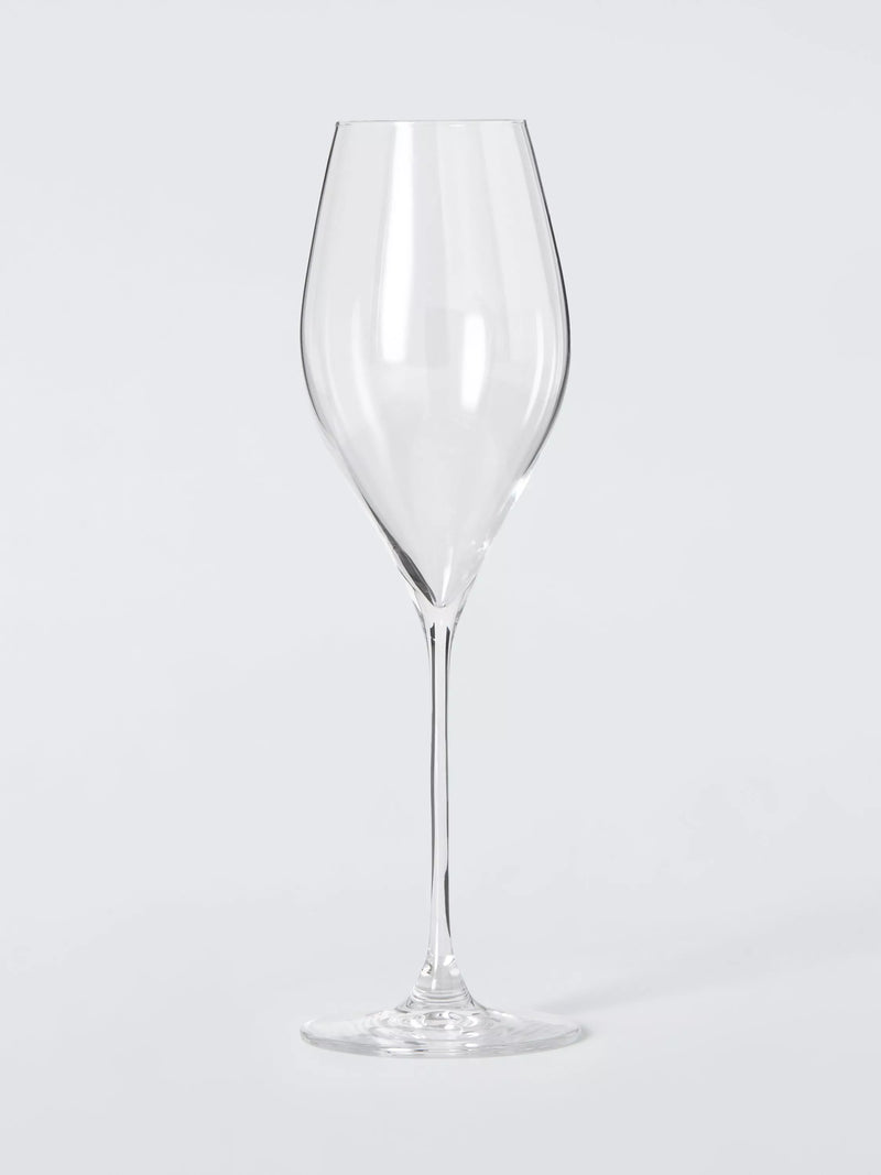 John Lewis Swan crystal prosecco glasses 320ml set of 4 - British product