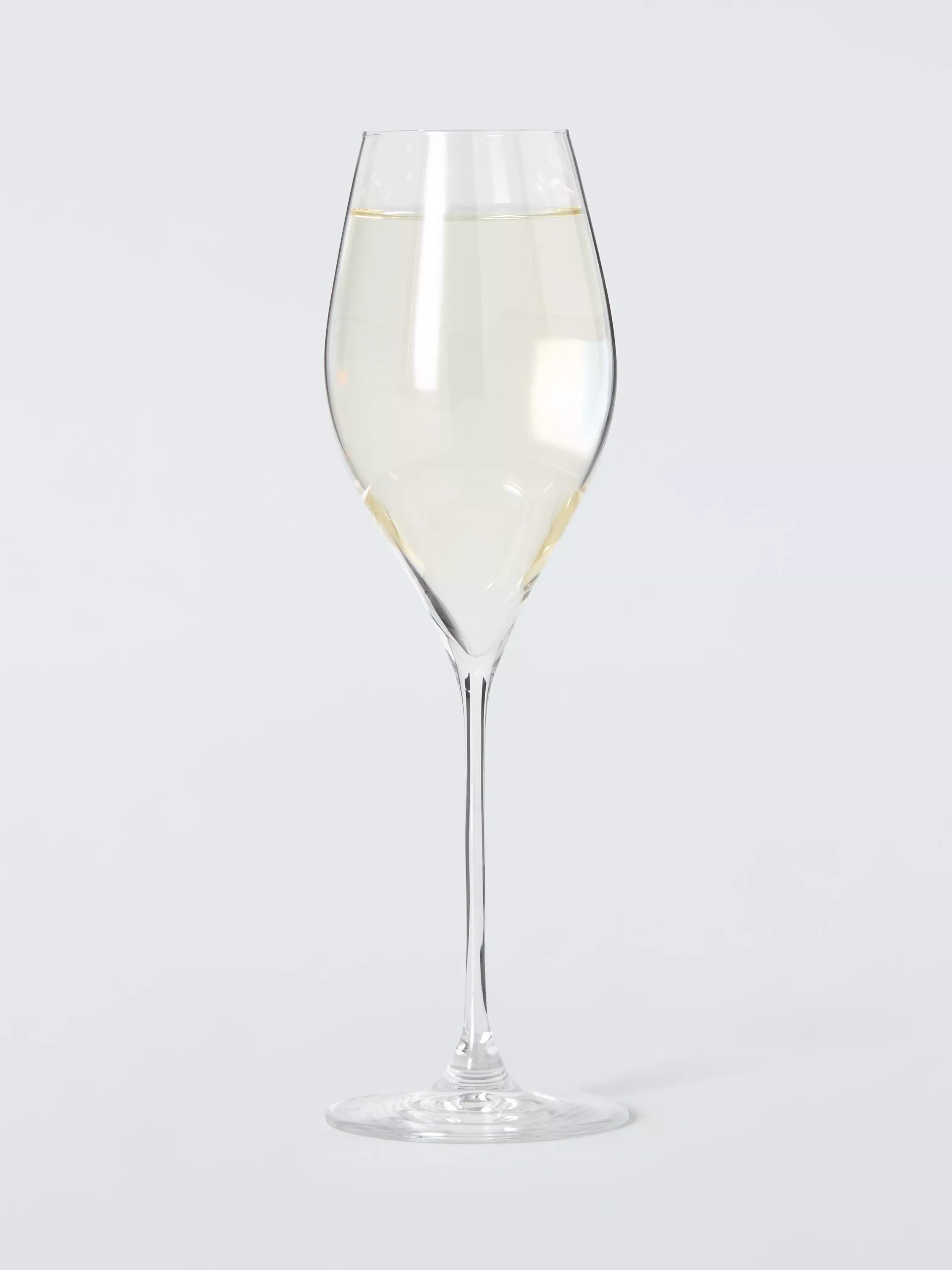 John Lewis Swan crystal prosecco glasses 320ml set of 4 - British product