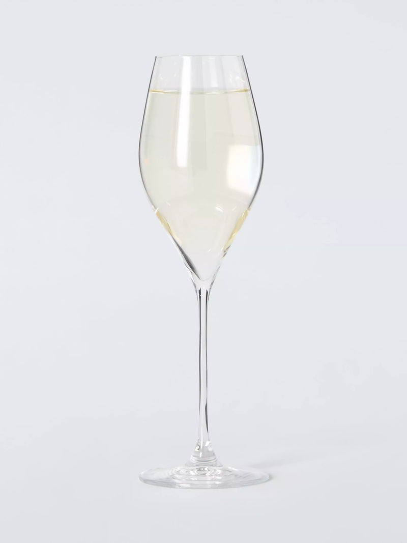 John Lewis Swan crystal prosecco glasses 320ml set of 4 - British product