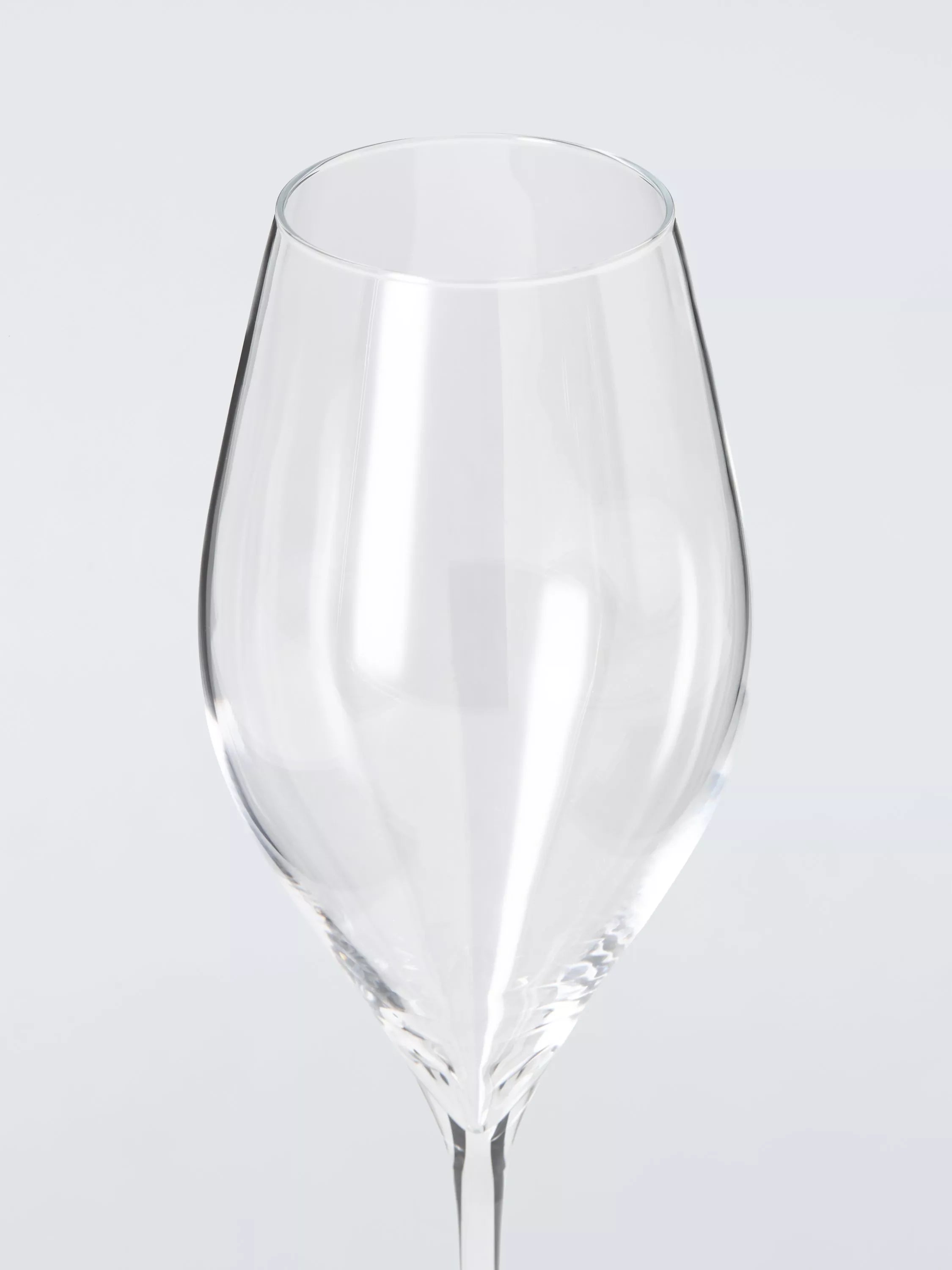 John Lewis Swan crystal prosecco glasses 320ml set of 4 - British product